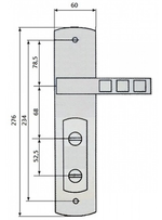 Ручка на планке ML-300 Quatro Пр. MASTER LOCK