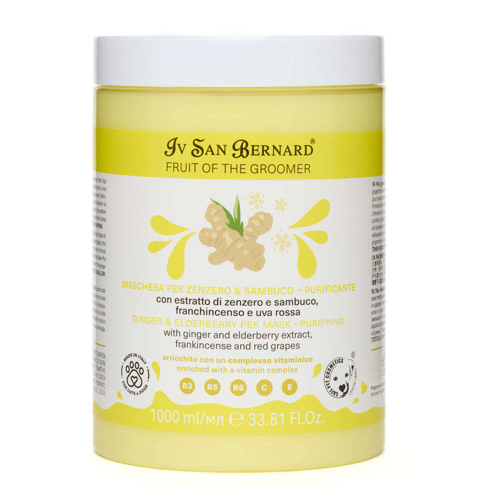 Маска Iv San Bernard Fruit of the Groomer Ginger&Elderbery восстанавливающая с противовоспалительным эффектом 1000 мл