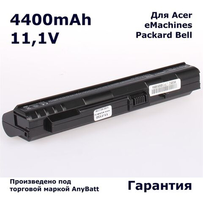Аккумулятор AnyBatt 4400mAh для ноутбука Acer UM08A31, UM08A41, UM08A71