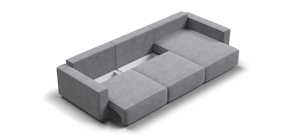 Угловой диван BOSS SOFT MODOOL MAX Велюр Royal агат