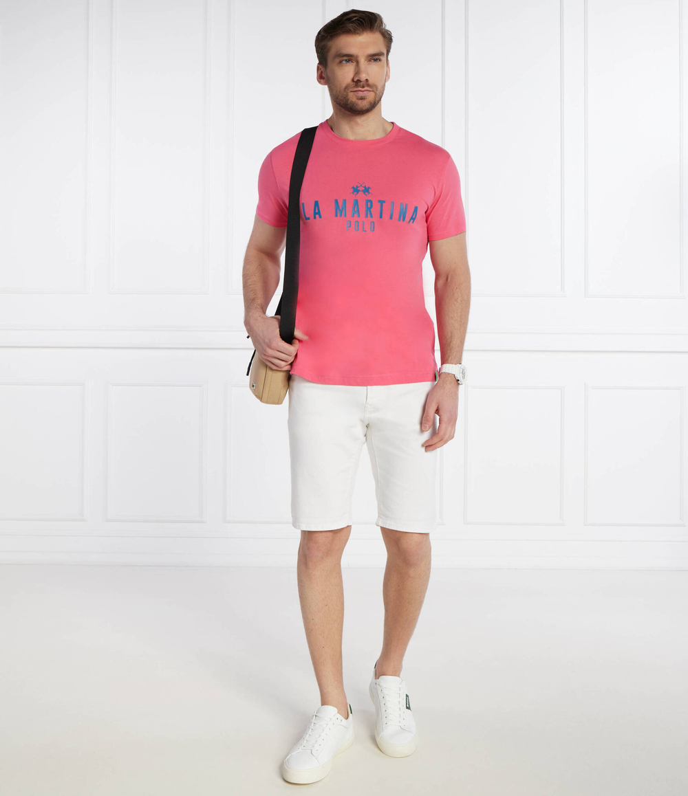 Футболка La Martina - коралловый(YMR322 JS206)