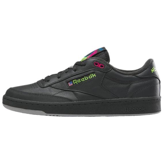 Reebok CLUB C 85 ВИНТАЖНЫЕ кроссовки для скейтборда Низкие Черные кроссовки