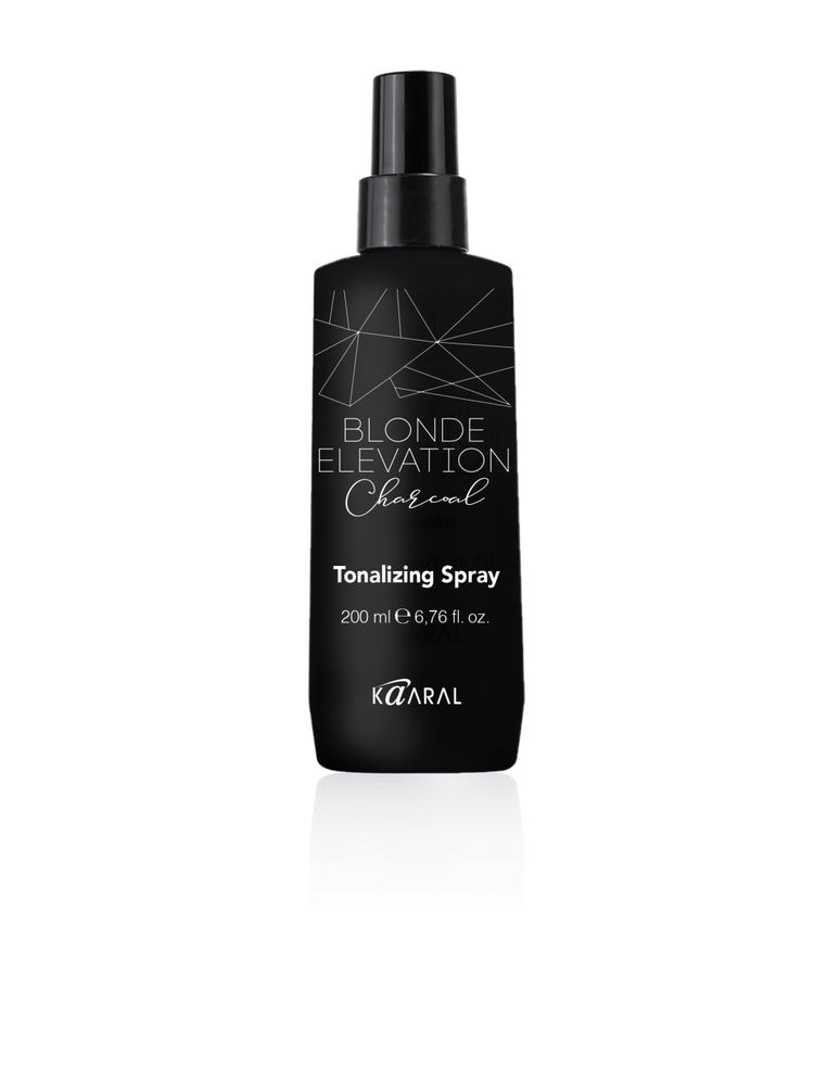 Спрей-кондиционер несмываемый KAARAL Blonde Elevation Charcoal Tonalizing Spray тонирующий - 200 мл.