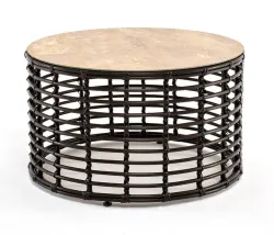 "Парма" журнальный столик из искусственного ротанга, цвет бронзовый
