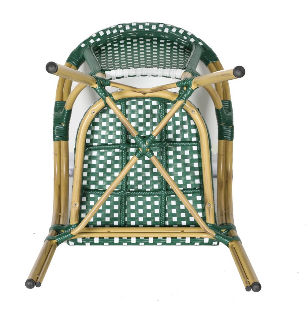 "Кабри" плетеный стул из искусственного ротанга, цвет зеленый