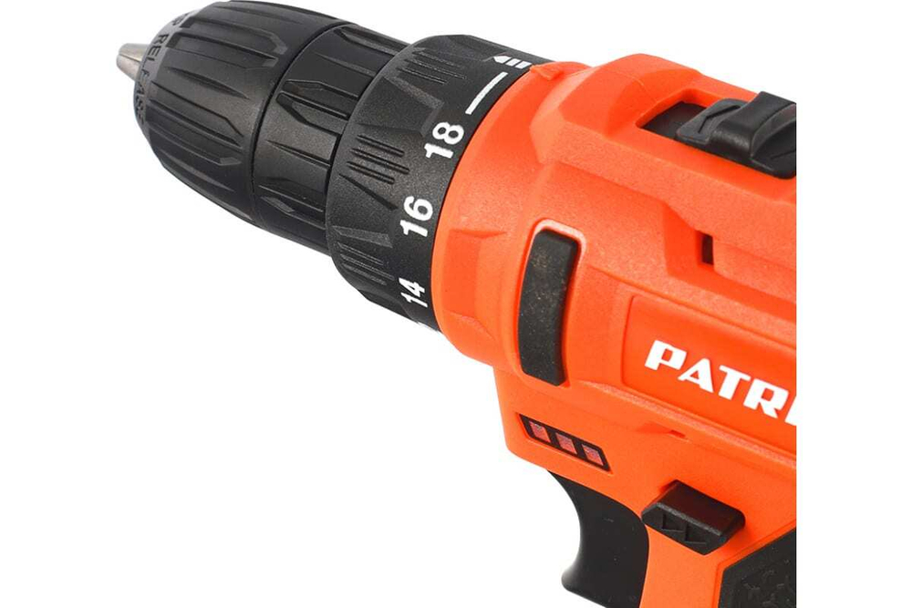 Аккумуляторная дрель-шуруповерт PATRIOT BR 147Li 180301147, 0-350/0-1350 об/мин, оранжевый