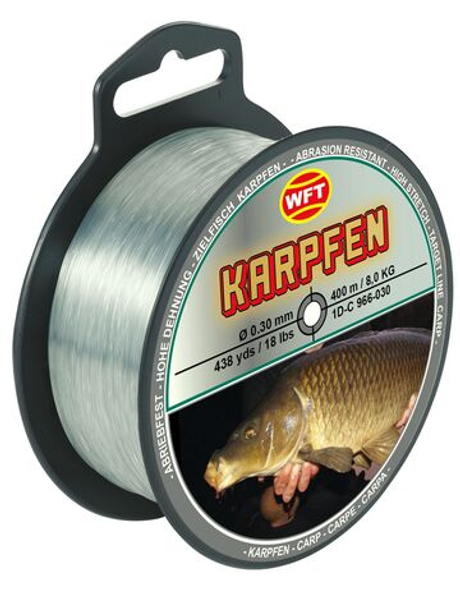 Леска монофильная WFT Zielfisch KARPFEN (Для ловли карпа) 400 м, 0.30 мм