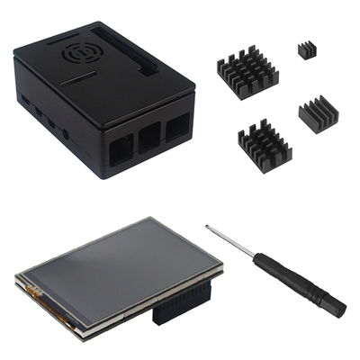 Сенсорный монитор для Raspberry Pi и Orange Pi 3.5 дюйма, корпус, радиаторы