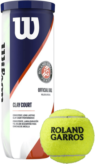 Мячи теннисные Wilson Roland Garros Clay (3 мяча в банке)