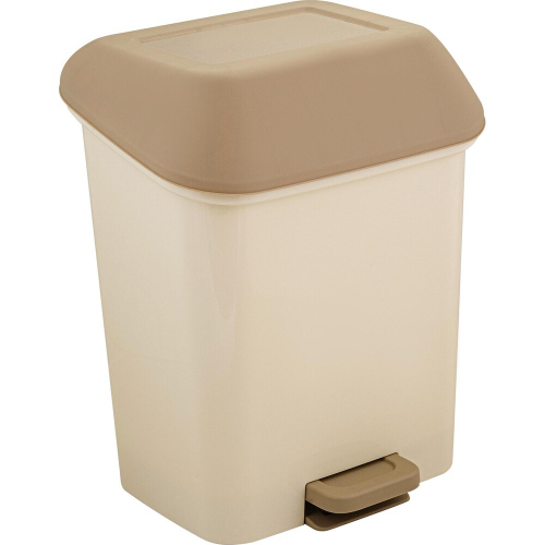 Контейнер для мусора 15л с педалью Степ (Кофейный) SV4061КФ