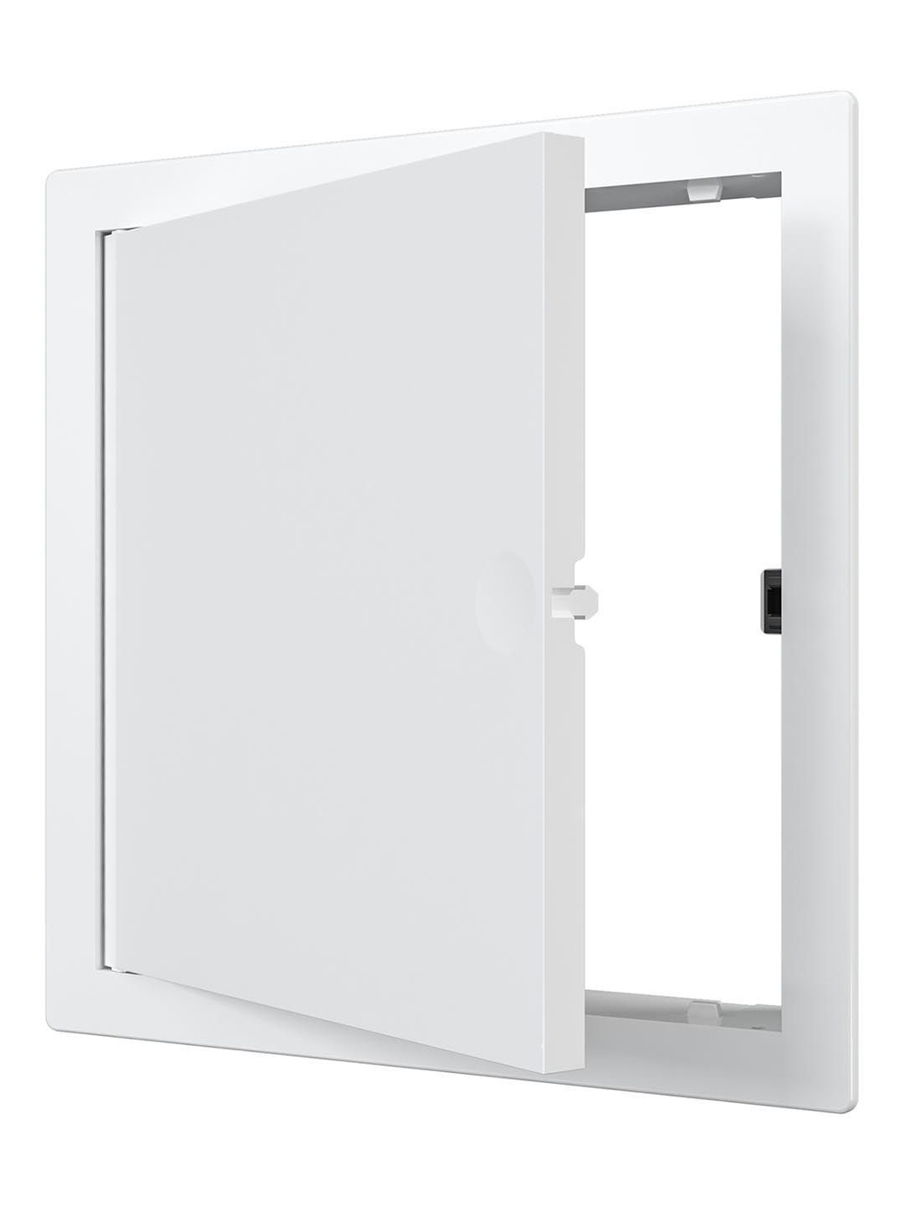 Люк ревизионный LN фланец 100х100 нажимной 120х120 пластик EVECS