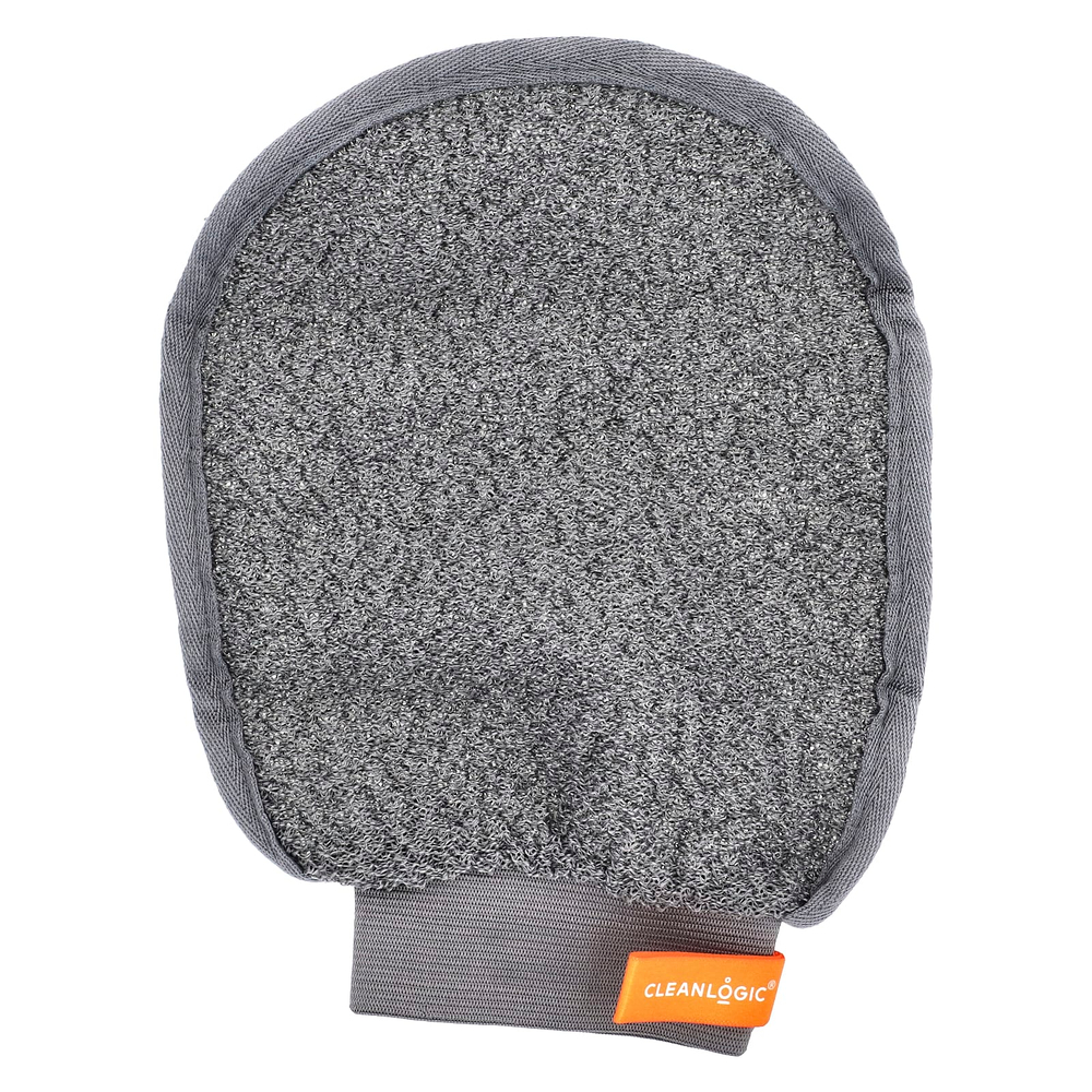 Cleanlogic, Варежки для спорта, ухода и ухода, серая, 1 шт.