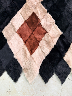 Меховой Коврик прикроватный накидка на кресло из овчины