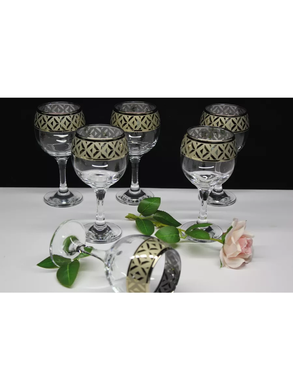 Фужеры для вина 6 штук "Геометрия"