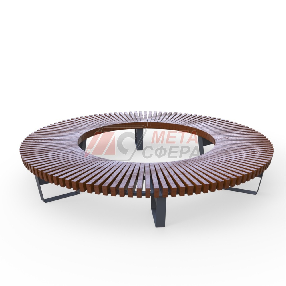 Лавка Rail Road 02 круг