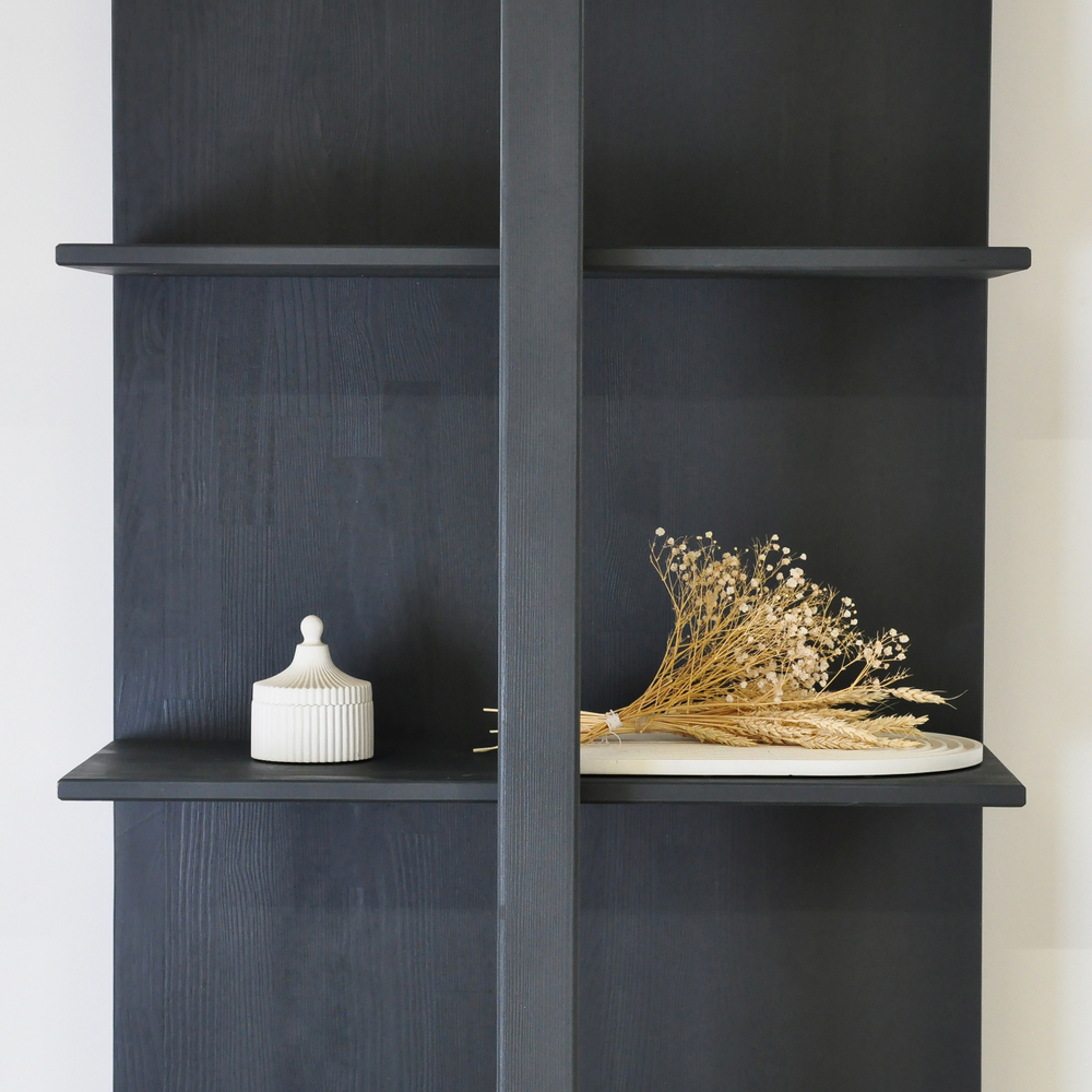 Стеллаж, 60х32х211, Мадейра, деревянный, напольный, для игрушек и книг, массив сосны, серый, Dipriz