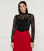 Кружевная блузка TWINSET - черный(242TP2464)