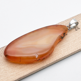 Подвеска Срез, агат тонированный, размер 46*22 мм, цена за 1 шт