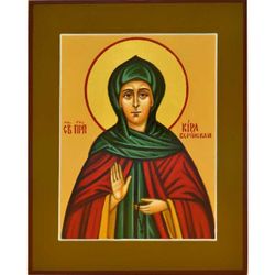 Святая Кира. Рукописная икона.