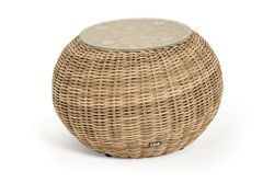 "Барселона" кофейный столик из искусственного ротанга, цвет соломенный