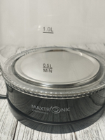 Чайник 1,8л стекл черн пластик LEDMaxtronic 1800Вт 412 MAX