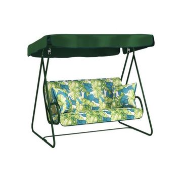 Качели садовые 2-х местные Leset Юкка Зелёный/Разнотон