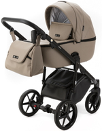 Детская коляска Adamex Nola Deluxe 2 в 1 N-SA09 (Т.БЕЖ. КОЖА)