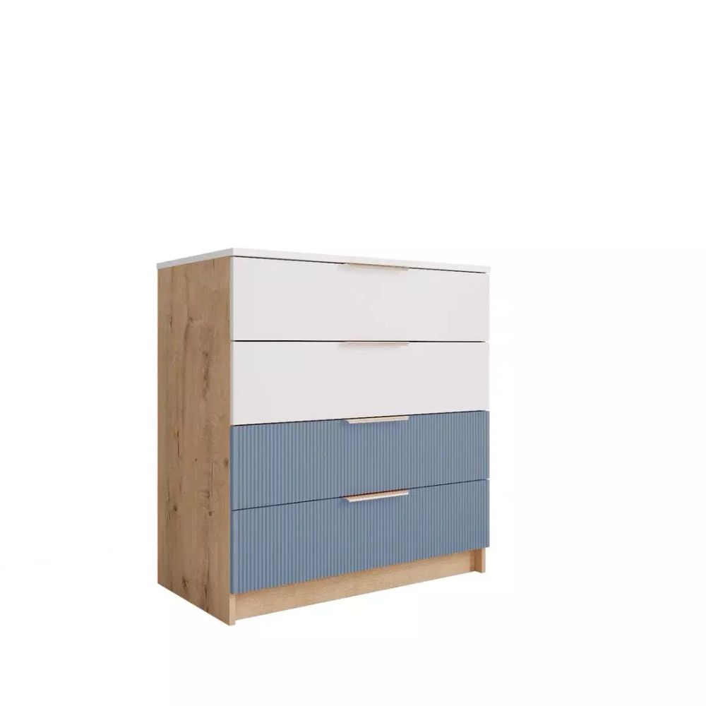 Комод «Лавис» КМД 800.1 (дуб бунратти/белый софт), ЛДСП/МДФ, ДСВ Мебель