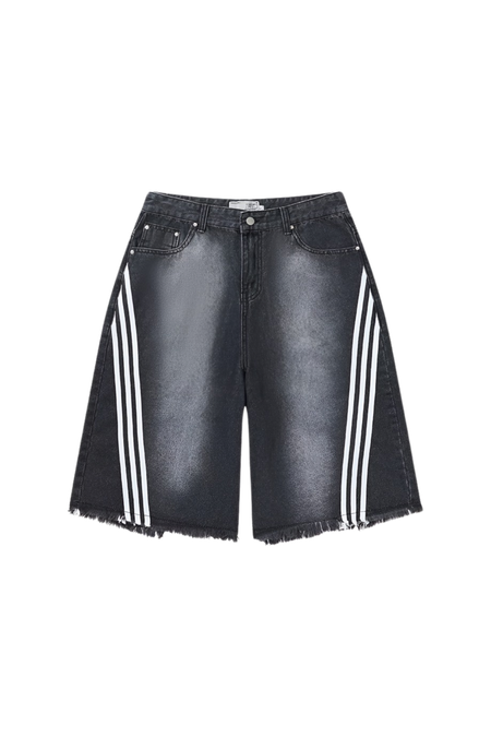 Джинсовые шорты HARSHandCRUEL "3 Stripes" Denim Shorts