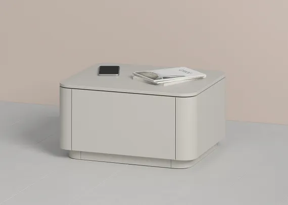 Тумба прикроватная Tammi 1 ящик (серо-бежевый)