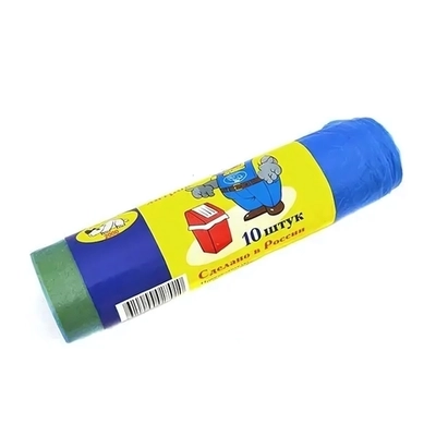 Мешки для мусора 50л.шт/ с завязками 10мкр