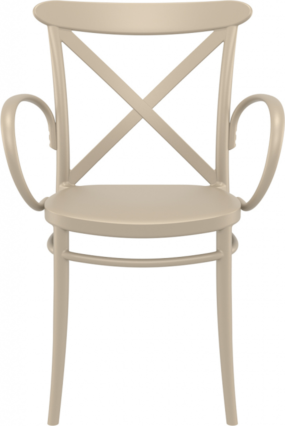 Кресло пластиковое Siesta Contract Cross XL, бежевый