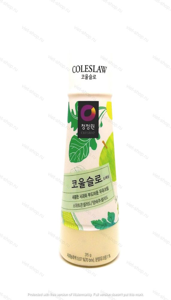 Корейский соус для овощных салатов Coleslaw Dressing, 315 гр.