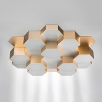 750161 Люстра потол FAVO LED-80W 3840LM ЗОЛОТО 3000K