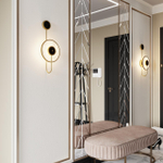 4312/5WL MIDCENT ODL22 351 светлый/черный мрамор/черный металл Настенный светильник IP20 LED 10W 525Лм 3000K NAXOS