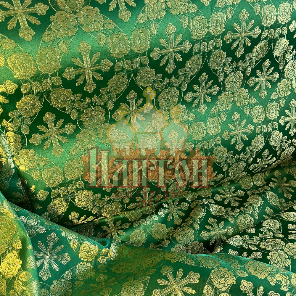 Шёлк "Феодосия" облегчённый зелёный