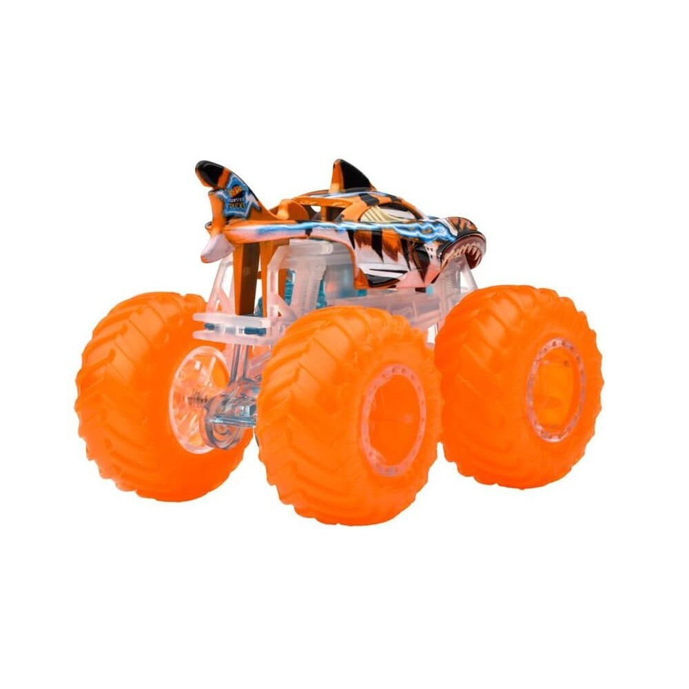 Hot Wheels Monster Trucks - Tiger Shark Power Smashers Металлический автомобиль HYJ21 / артикул   HYJ19 HYJ21  / GTIN 194735247769