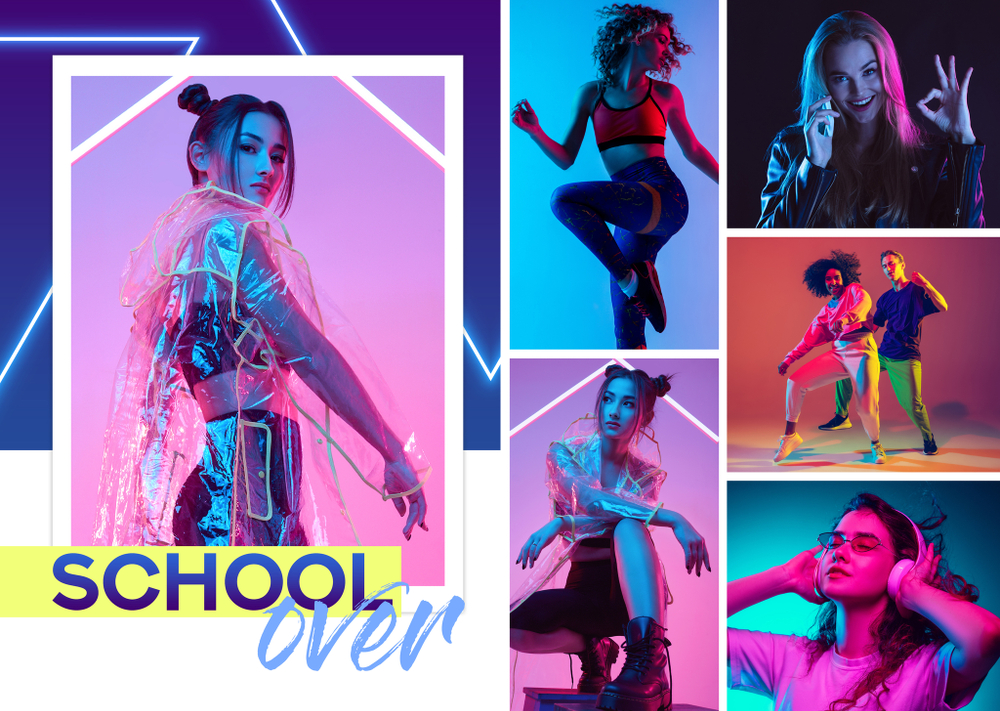 PSD-Шаблон фотокниги "Neon"