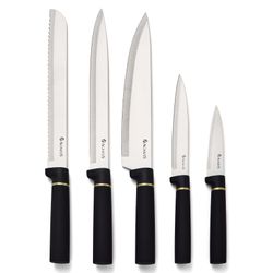 НАБОР AGNESS ИЗ 11ПР: 5 НОЖЕЙ,ПОДСТАВКА,ПОЛОВНИК,ЛОЖКА,ЛОПАТКА,ШУМОВКА,ЛОЖКА ДЛЯ СПАГЕТТИ