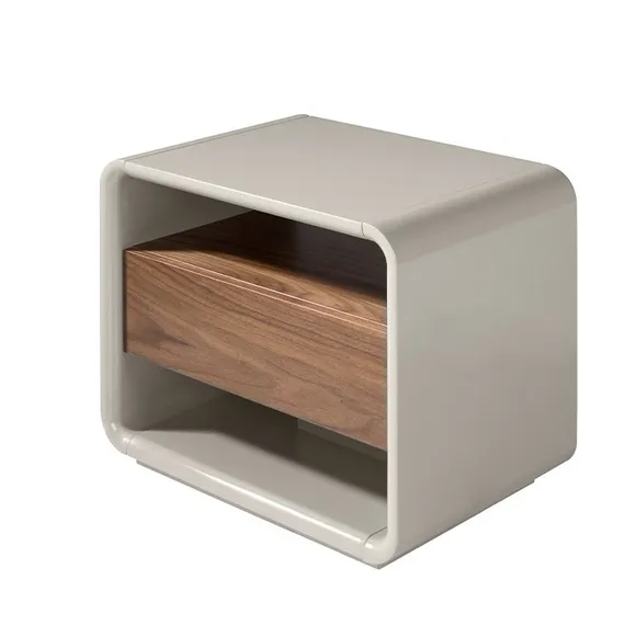 Прикроватная тумбочка Angel Cerda 7134 из ореха и лакированного МДФ