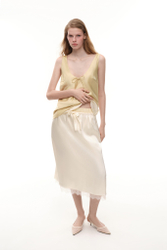 Юбка миди с кружевом (Sunday Skirt), молочная