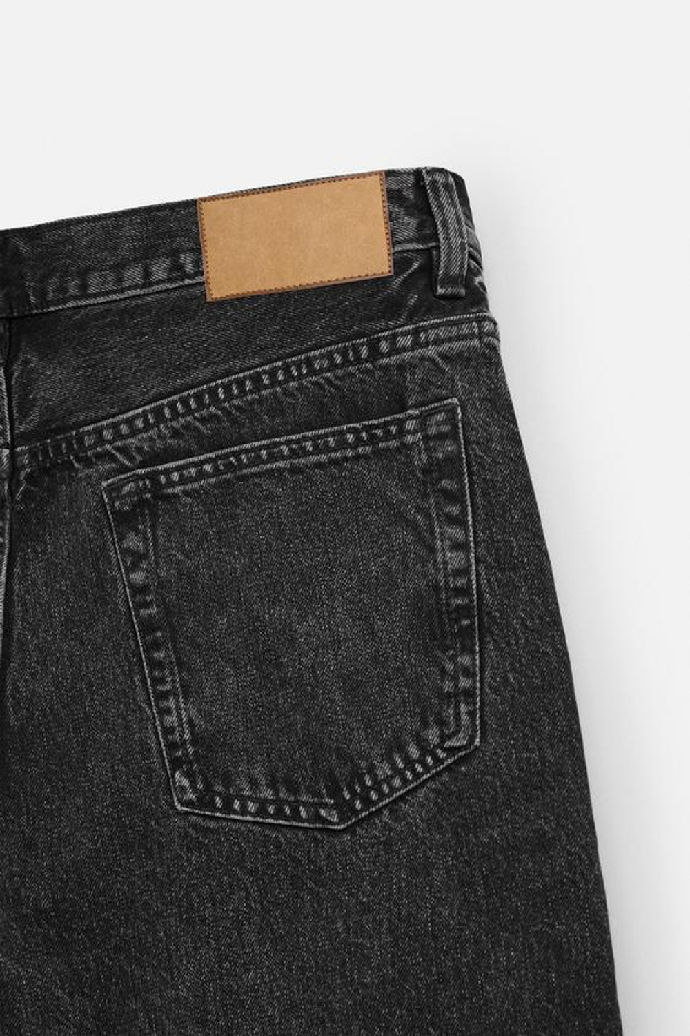 ZARA ДЖИНСЫ STRAIGHT FIT, УГОЛЬНЫЙ