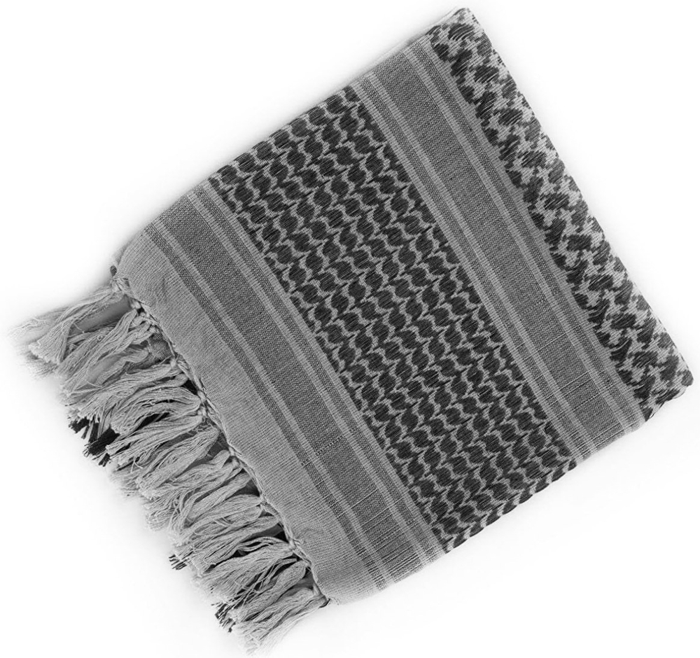 Арафатка Skully MZ-552 a7 (пепельный) 110х110см