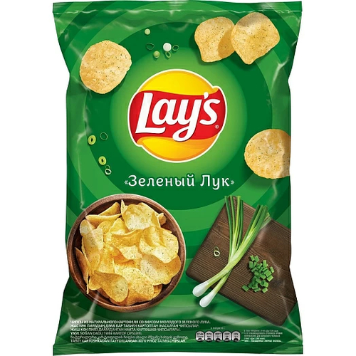 Lays чипсы зеленый лук 70гр