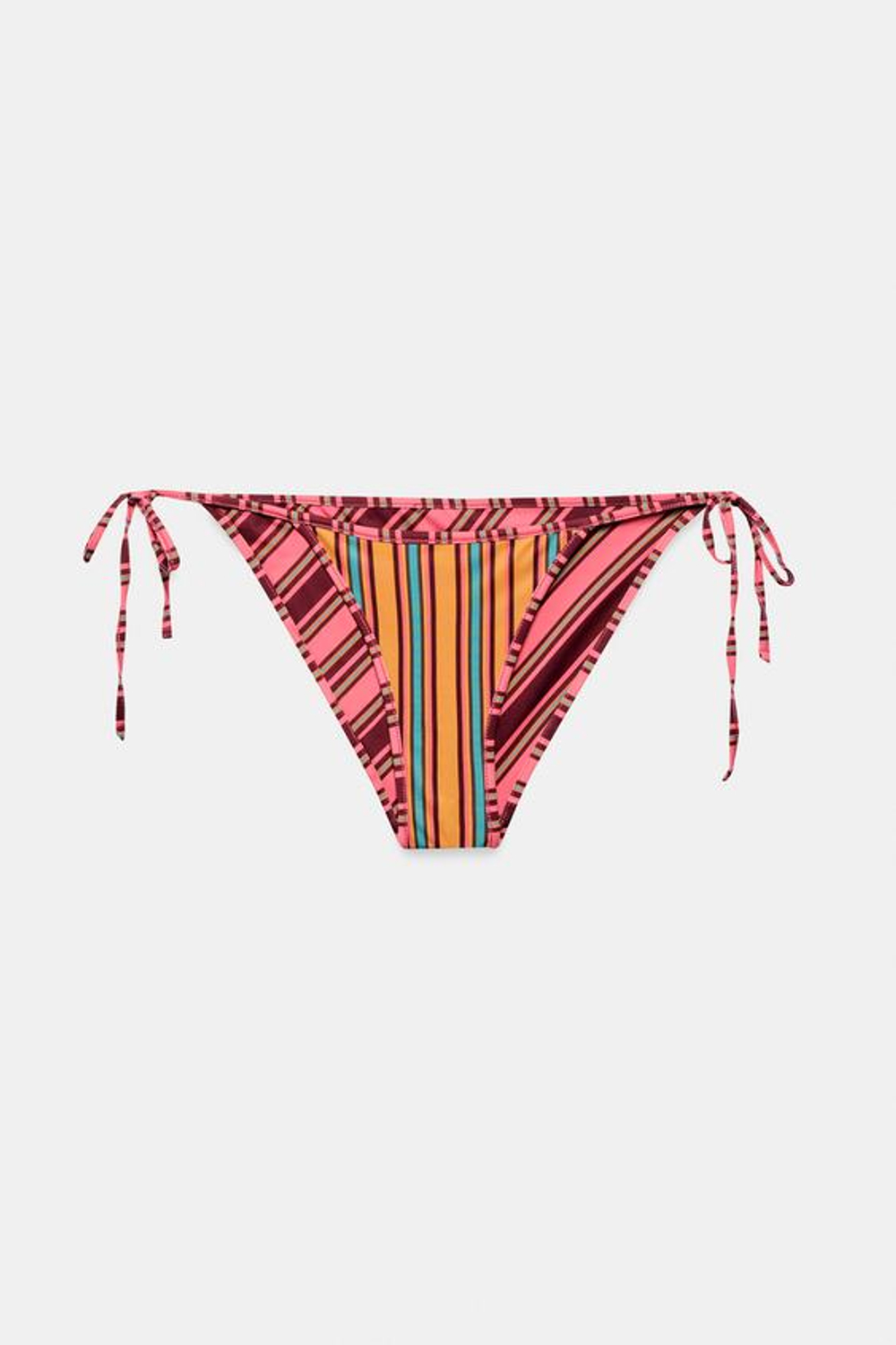 ZARA ДВУСТОРОННИЕ ТРУСЫ-БИКИНИ В ПОЛОСКУ, РАЗНОЦВЕТНЫЙ