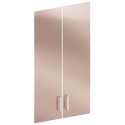 Континент-Про Двери стеклянные бронза Д2, Ясень Шимо светлый 1928х664х16