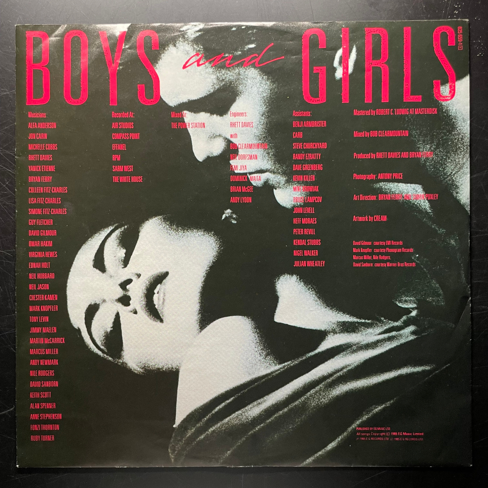 Bryan Ferry - Boys And Girls (Германия 1985г.)