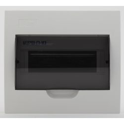 Корпус пластиковый встраиваемый ЭРА SIMPLE ЩРВ-П-10 IP41 прозрачная крышка белый | Корпуса пластиковые распределительные