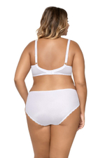 Элегантный бюстгальтер plus size с уплотненными чашками из нежной микрофибры (Размер: 95F) (Цвет: бежевый)