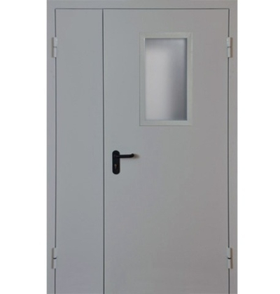 Двупольная остекленная ДМО-02 Металл